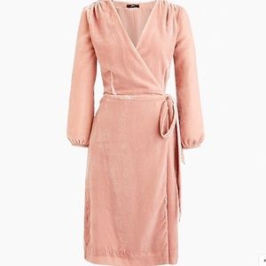 Wrap Dress in Drapey Velvet